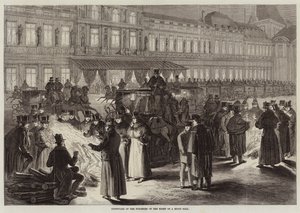 Nádvoří Tuileries v noci státního plesu